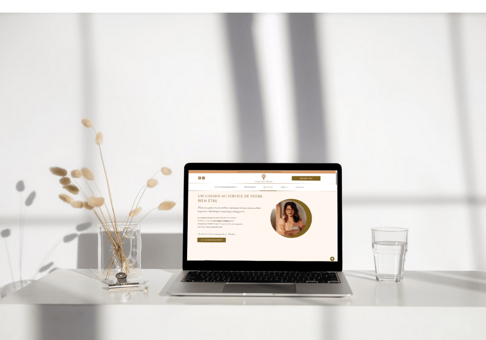 Site WordPress Chemins vers l’harmonie de Vanessa Micoud, énergéticienne et numérologue stratégique